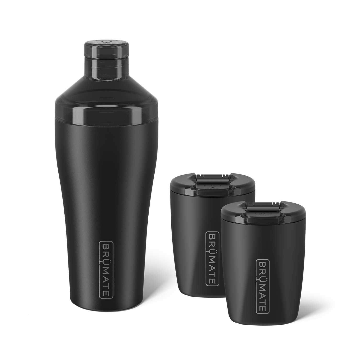 Cocktail Shaker + Rocks Bundle | Polished Stainless | 22/12oz